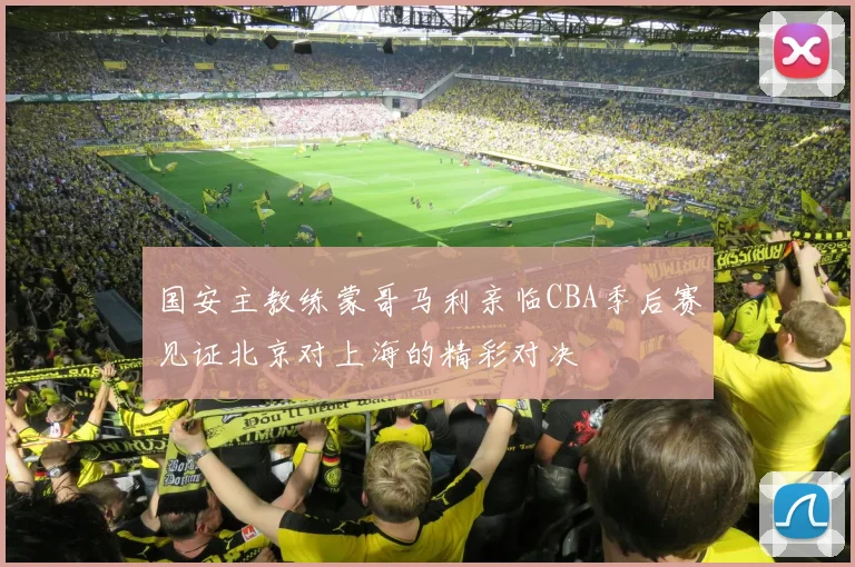 国安主教练蒙哥马利亲临CBA季后赛见证北京对上海的精彩对决